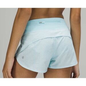 Lululemon Speed Up Short Heather Lux Multi Icing Blue Icing Blue